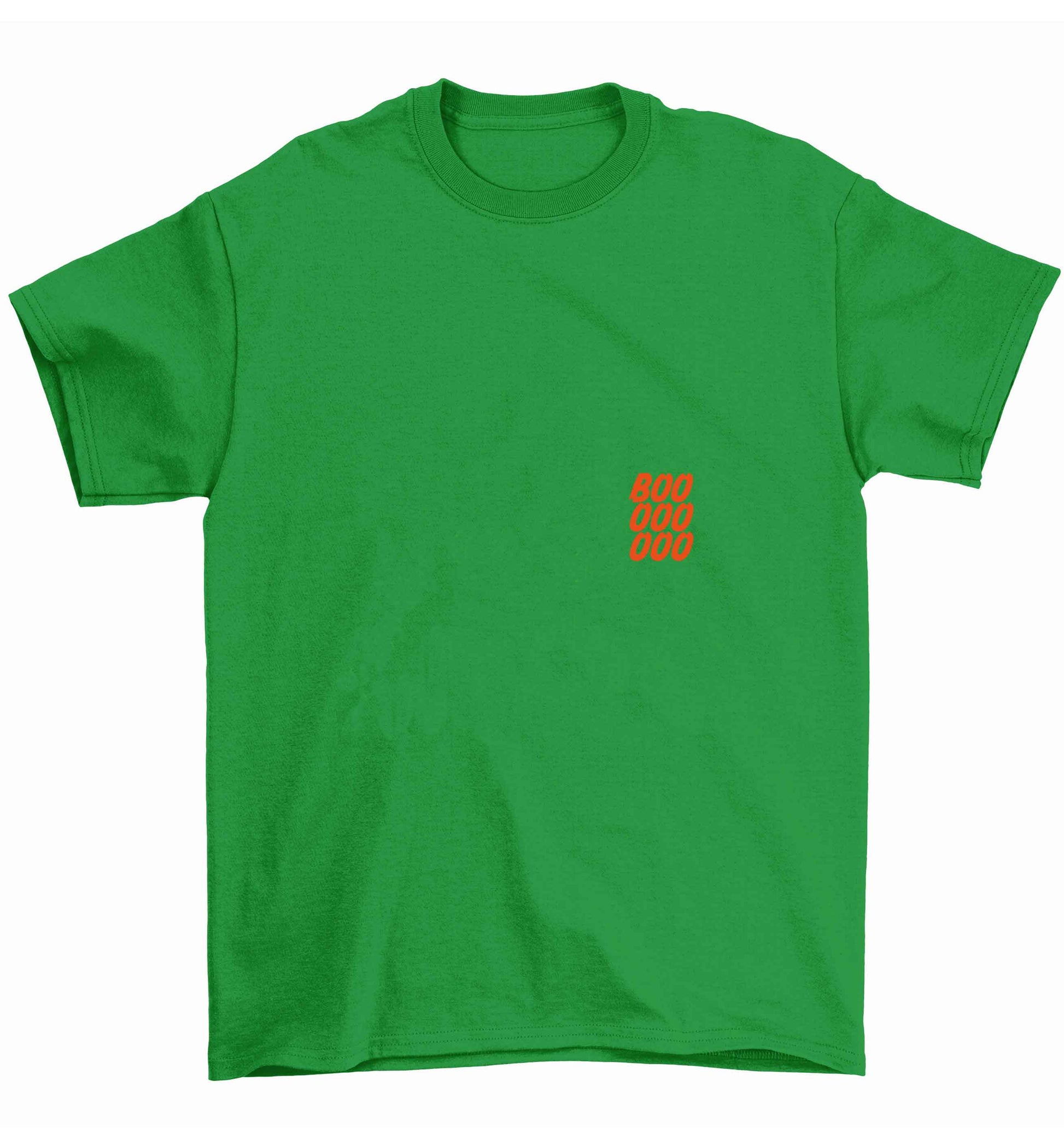 Boo pocket Children's green Tshirt 12-13 Years