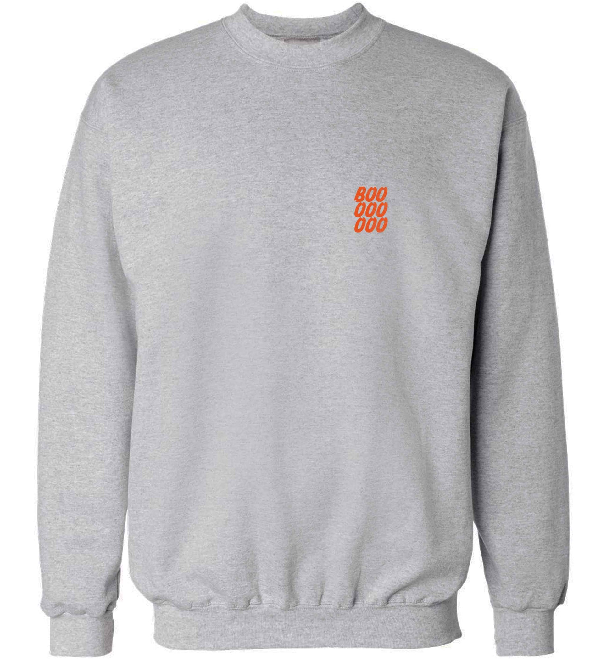 Boo pocket adult's unisex grey sweater 2XL