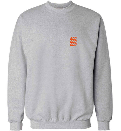 Boo pocket adult's unisex grey sweater 2XL