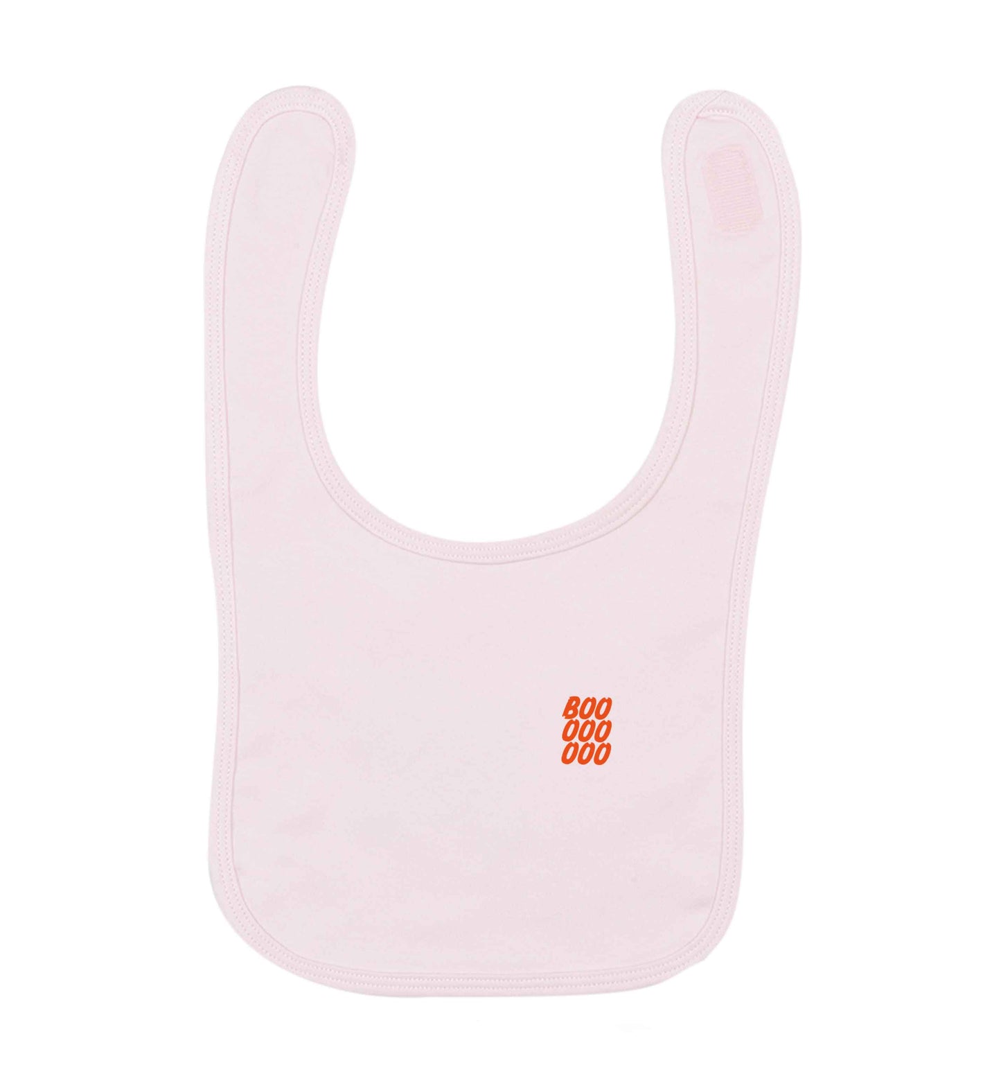 Boo pocket pale pink baby bib
