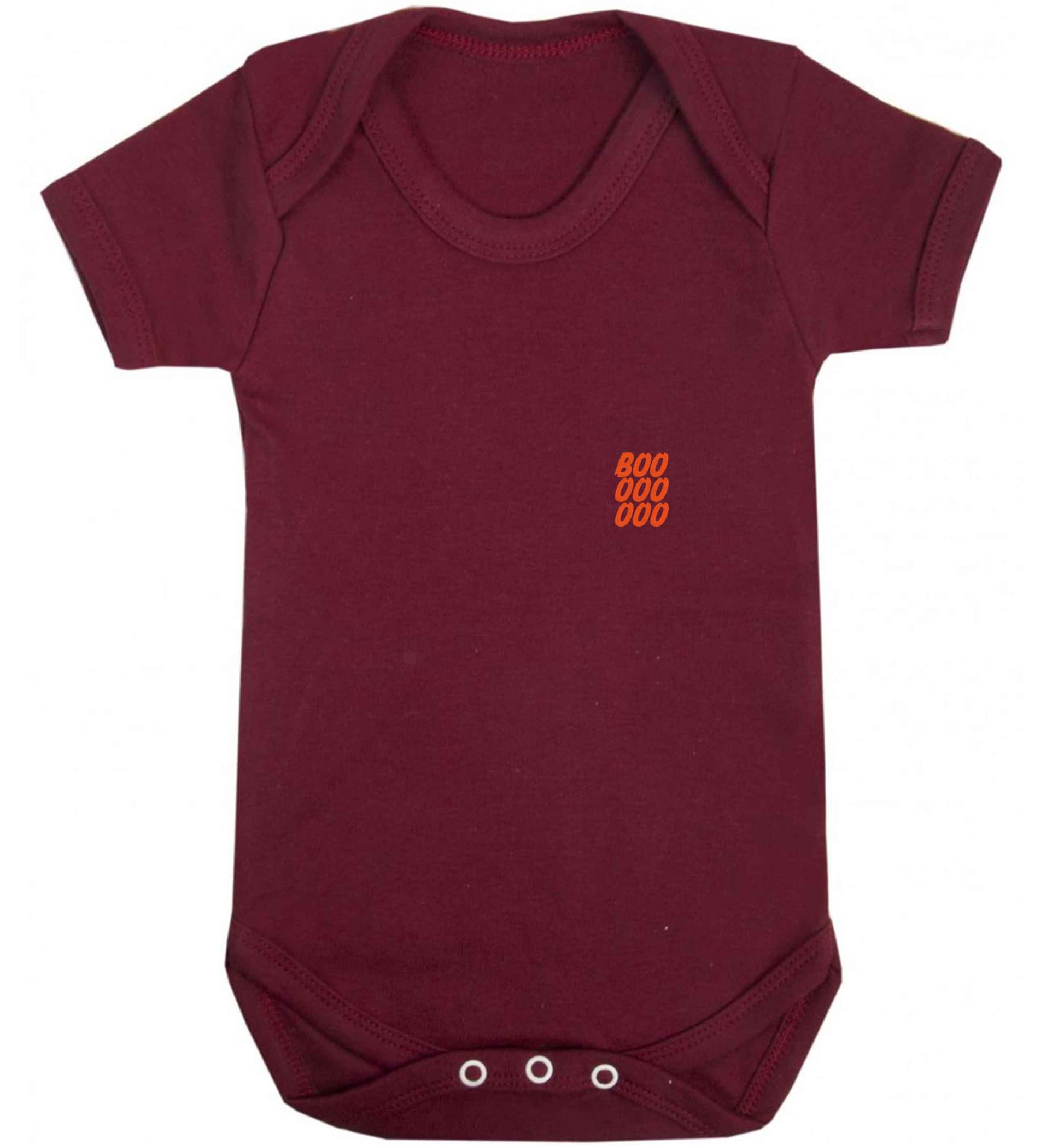 Boo pocket baby vest maroon 18-24 months