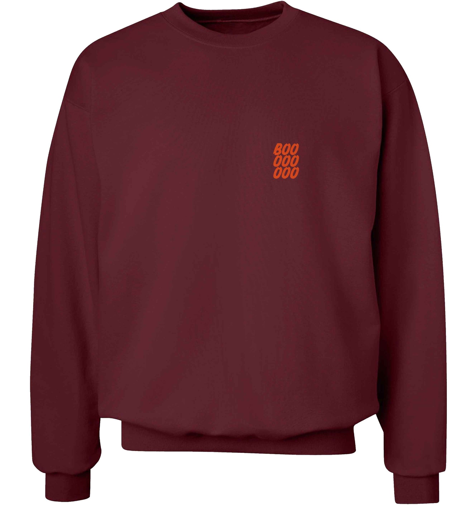 Boo pocket adult's unisex maroon sweater 2XL
