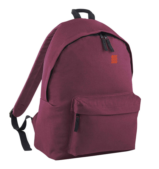 Boo pocket maroon children's backpack