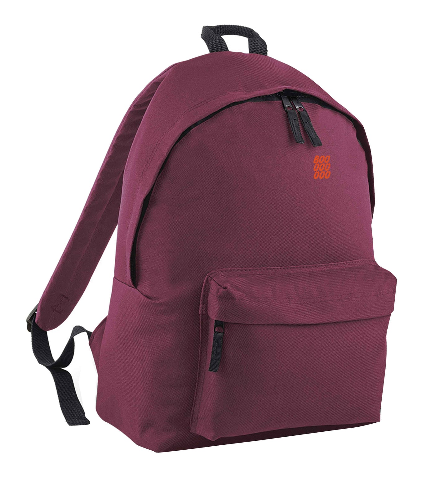 Boo pocket maroon adults backpack