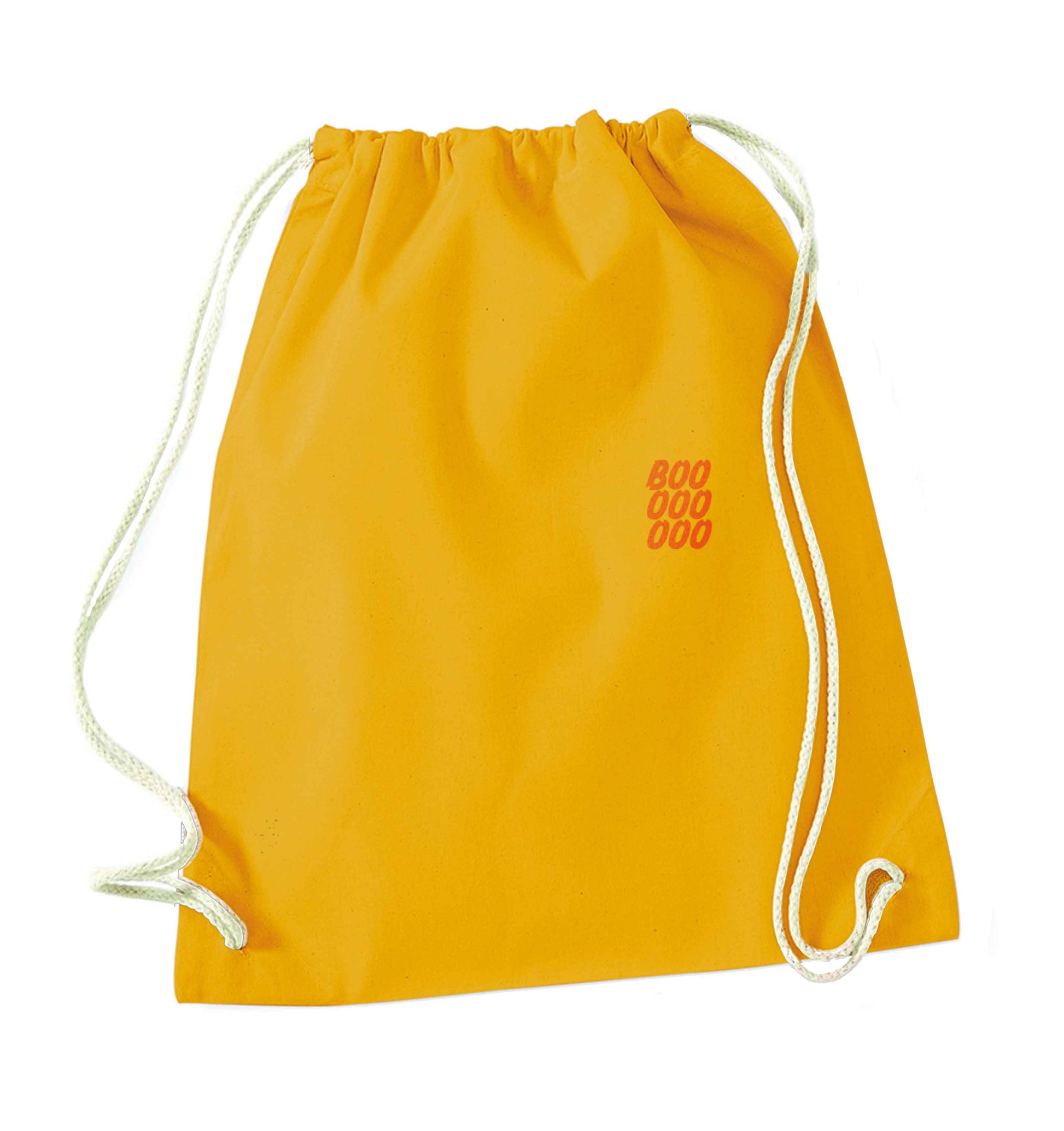 Boo pocket mustard drawstring bag