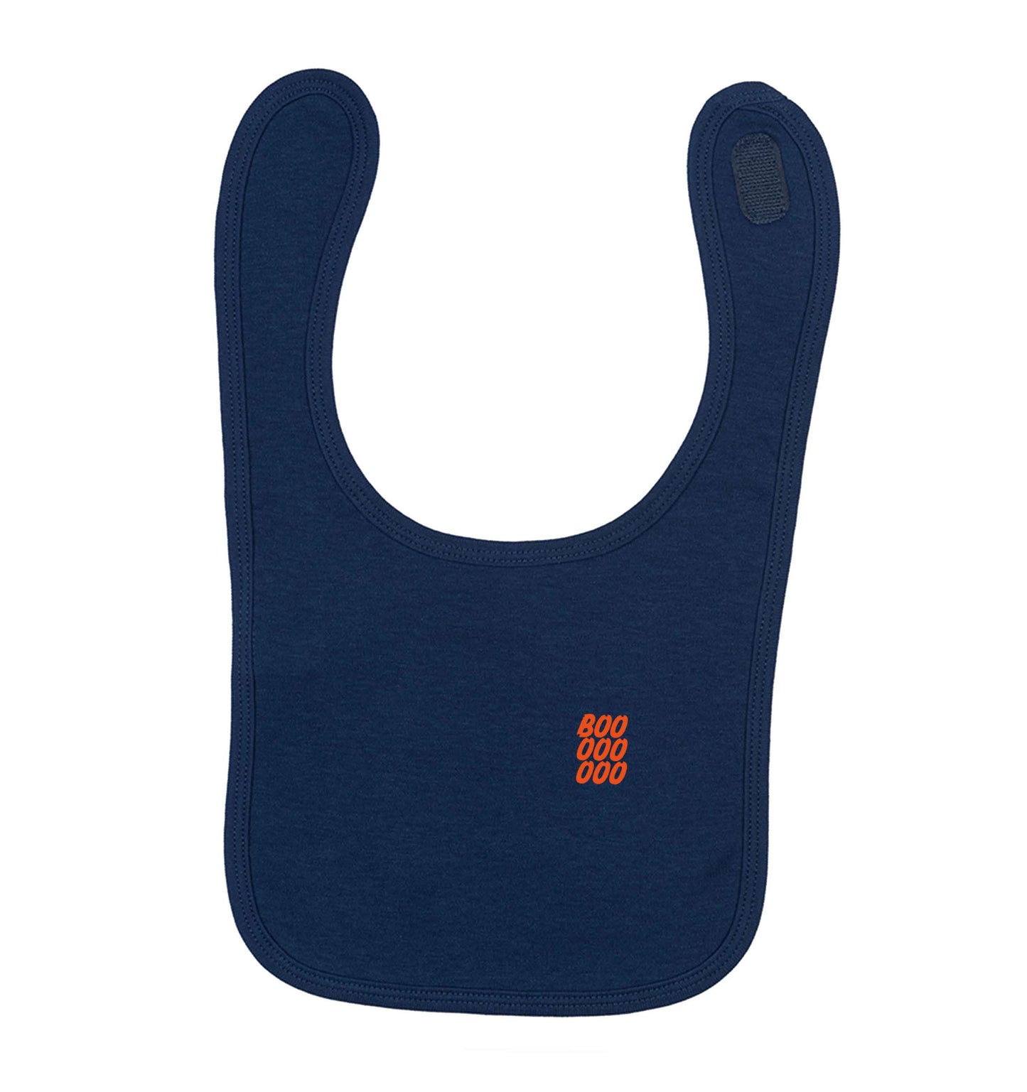 Boo pocket navy baby bib