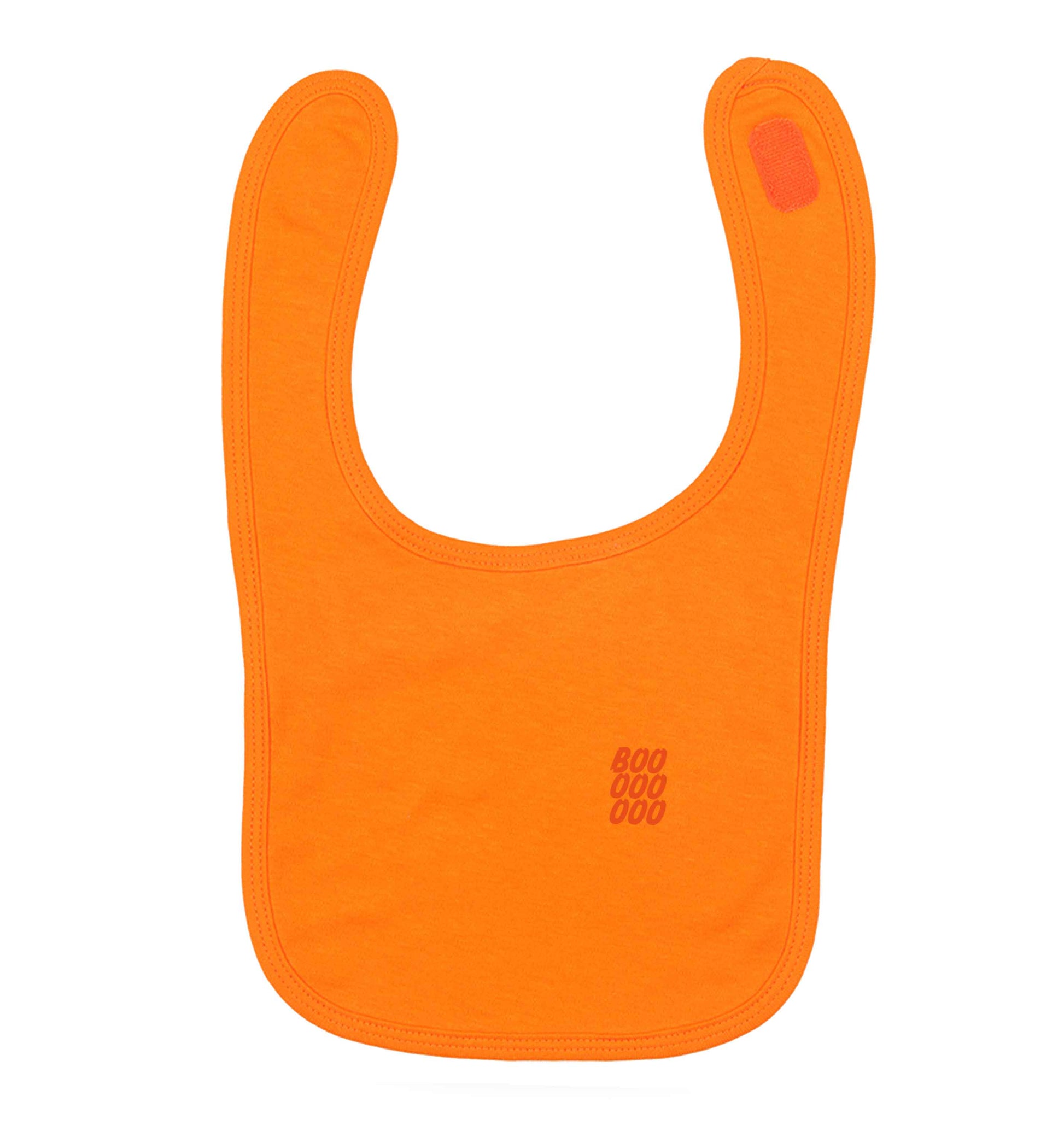 Boo pocket orange baby bib