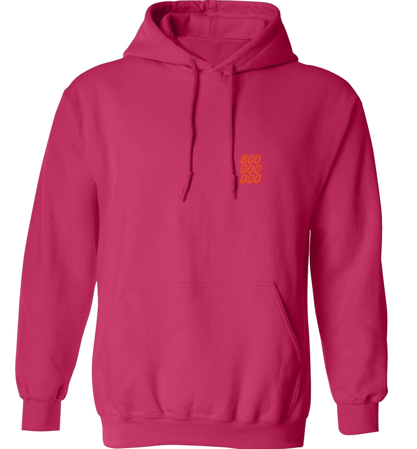 Boo pocket adults unisex pink hoodie 2XL