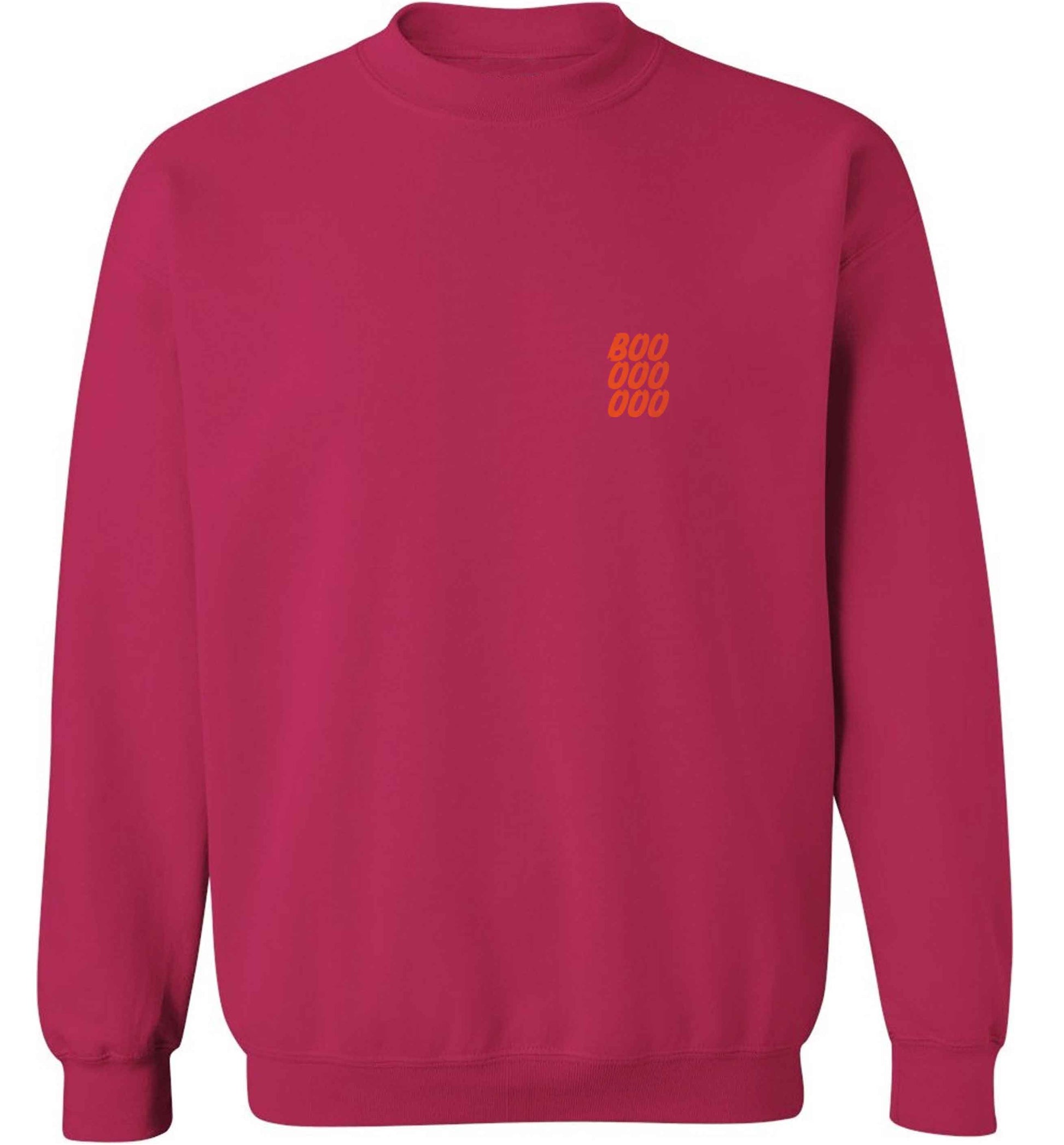 Boo pocket adult's unisex pink sweater 2XL