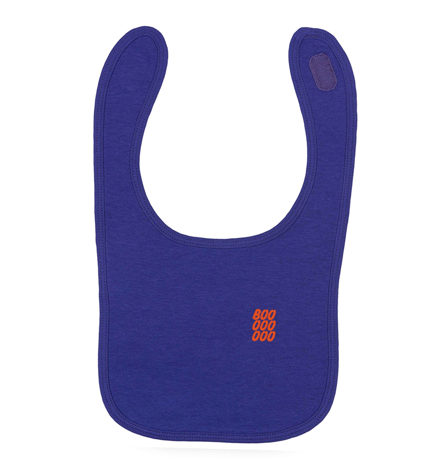 Boo pocket purple baby bib