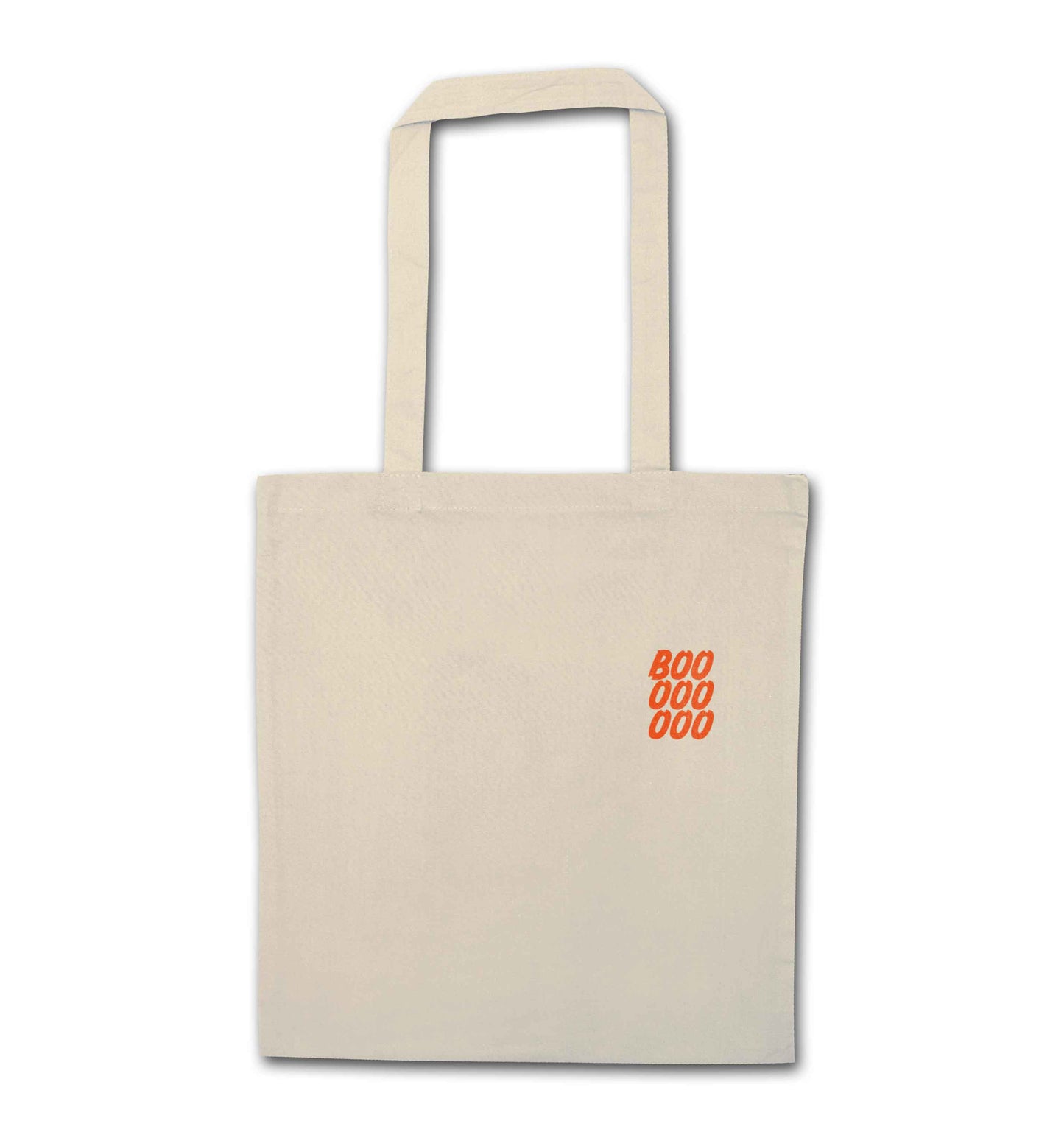 Boo pocket natural tote bag