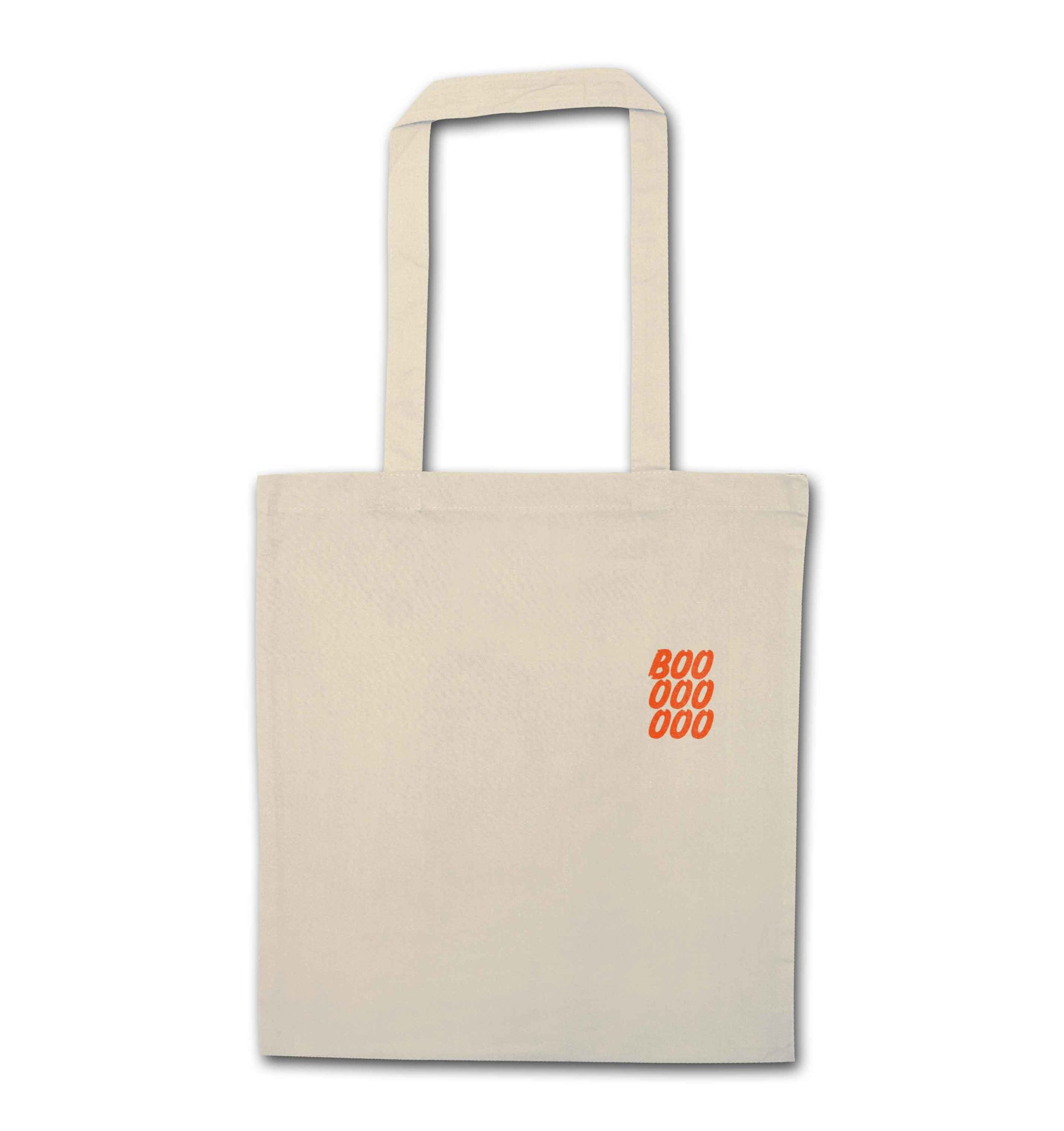 Boo pocket natural tote bag