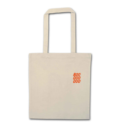 Boo pocket natural tote bag