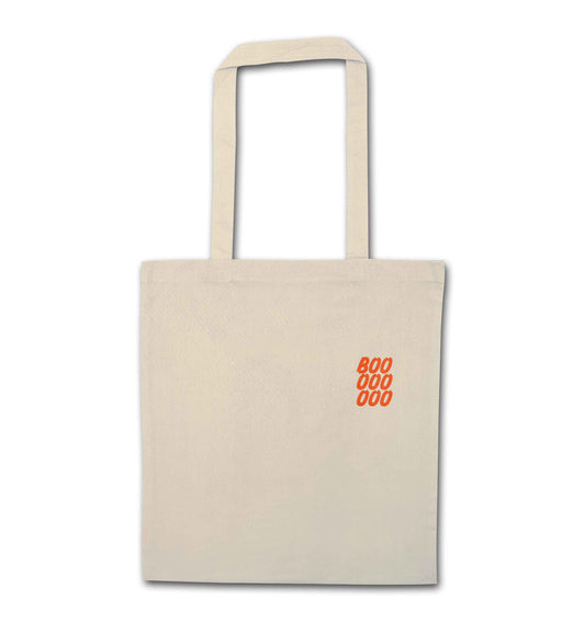 Boo pocket natural tote bag