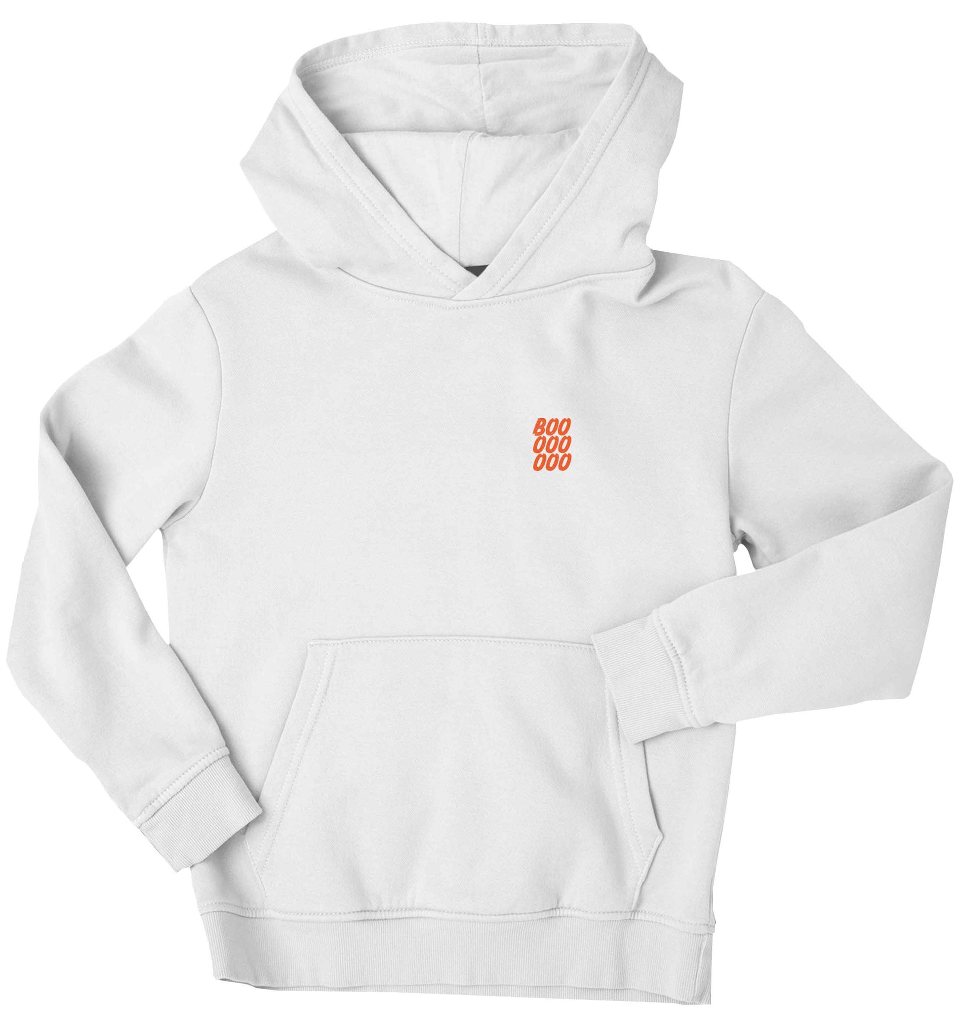 Boo pocket children's white hoodie 12-13 Years