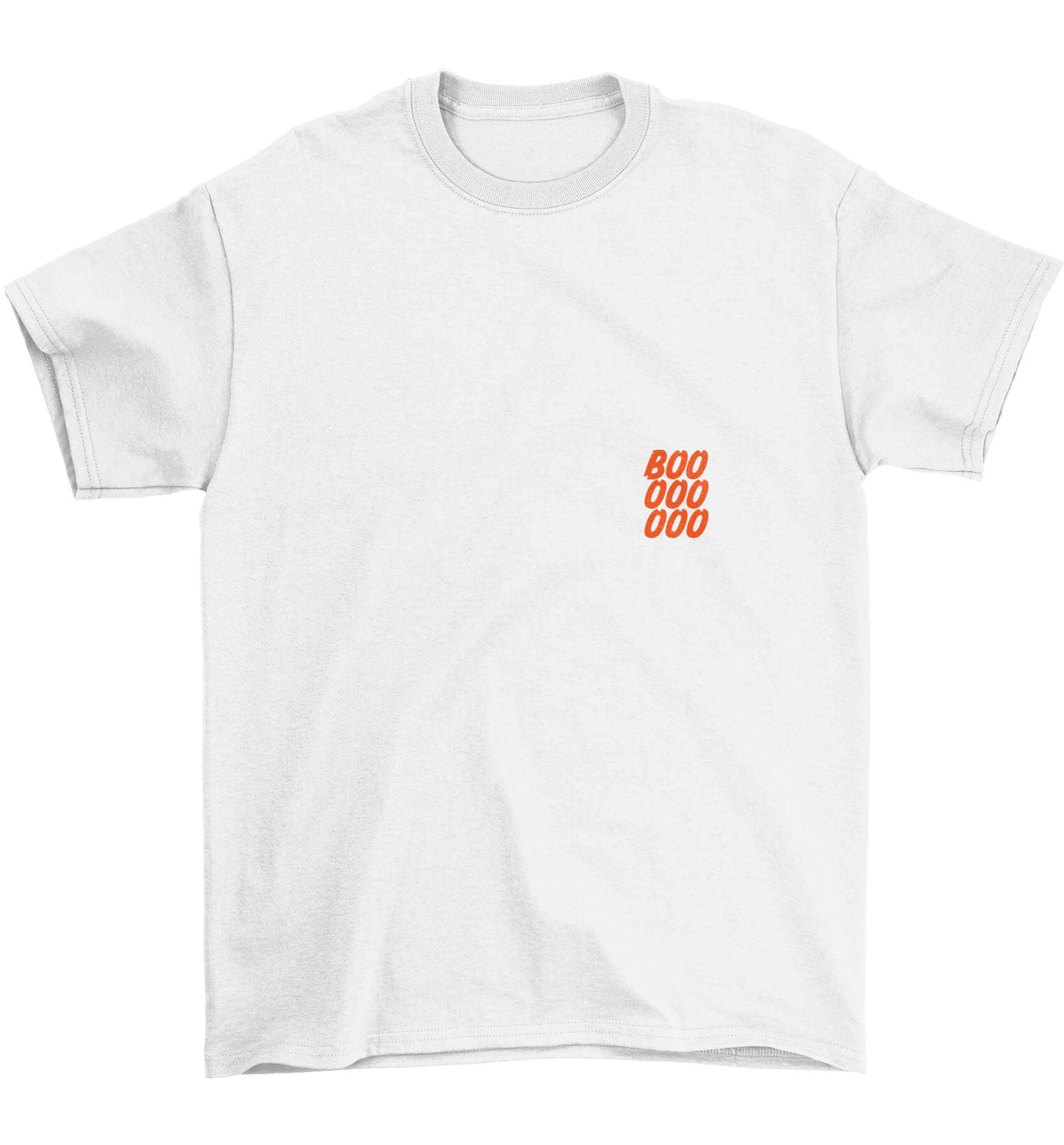 Boo pocket Children's white Tshirt 12-13 Years