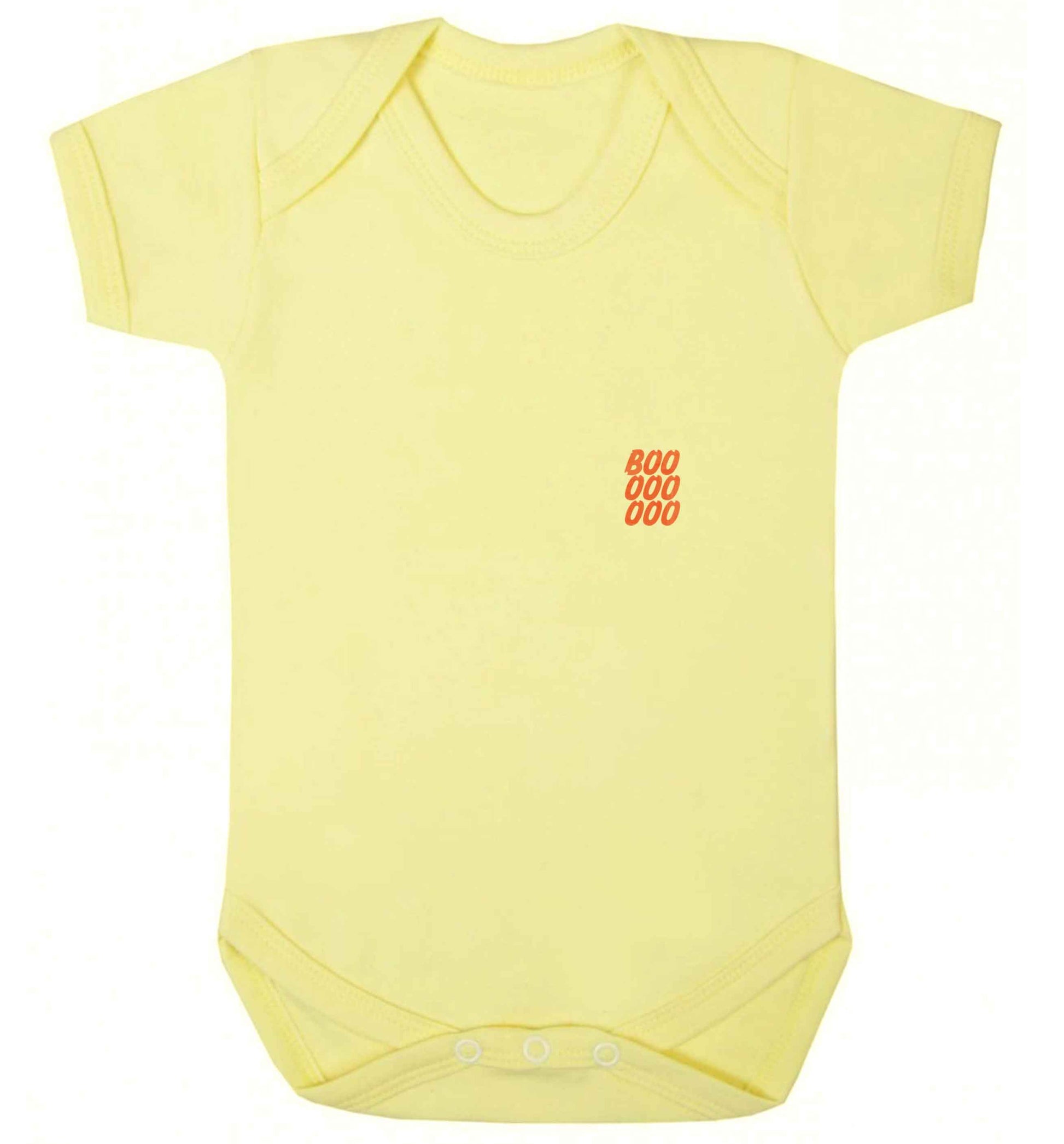 Boo pocket baby vest pale yellow 18-24 months