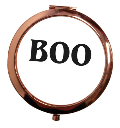 Boo rose gold circle pocket mirror