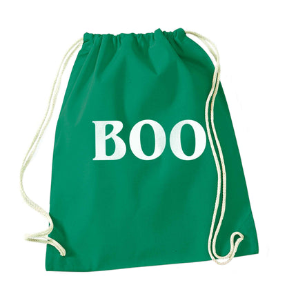 Boo green drawstring bag