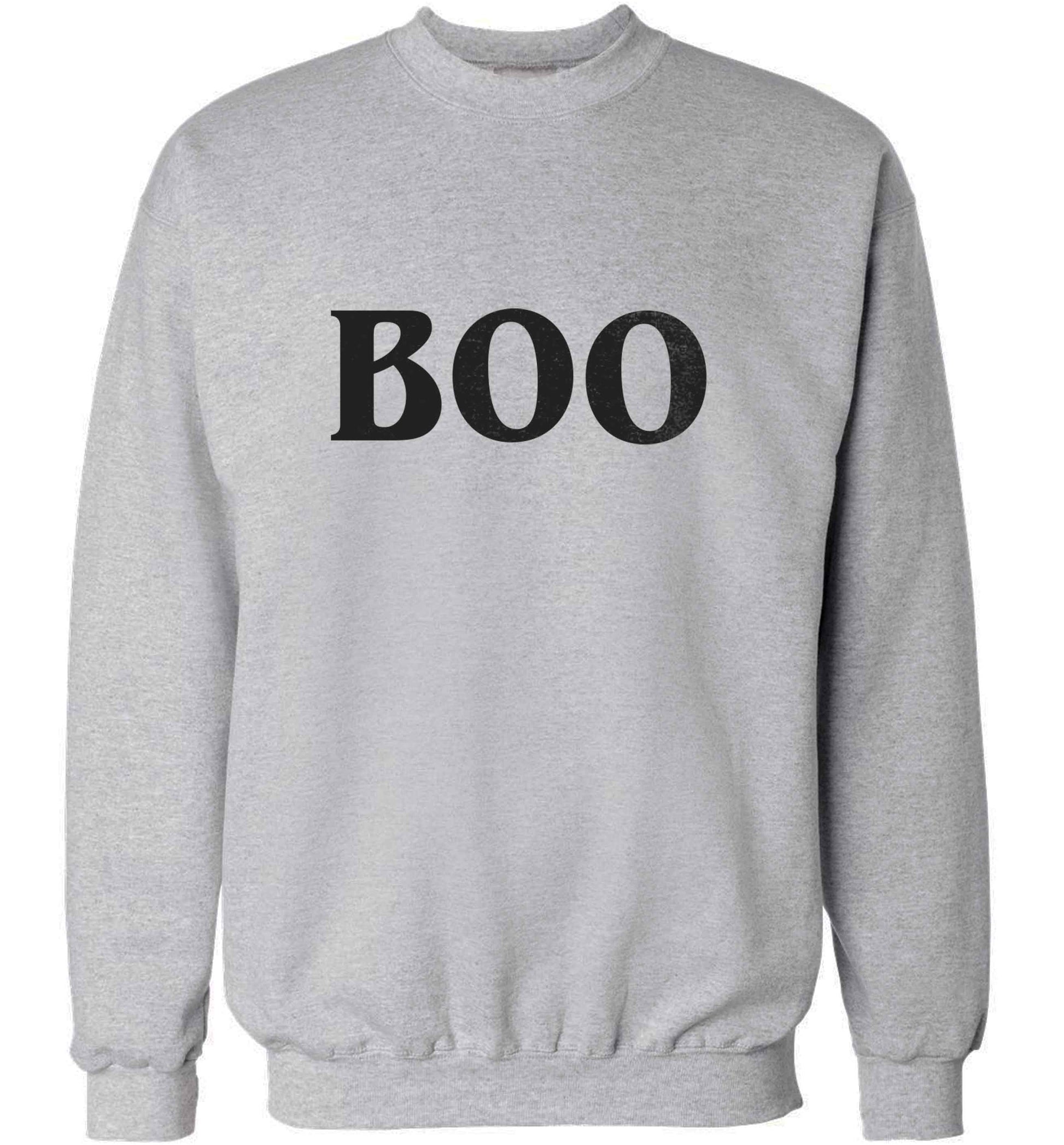 Boo adult's unisex grey sweater 2XL