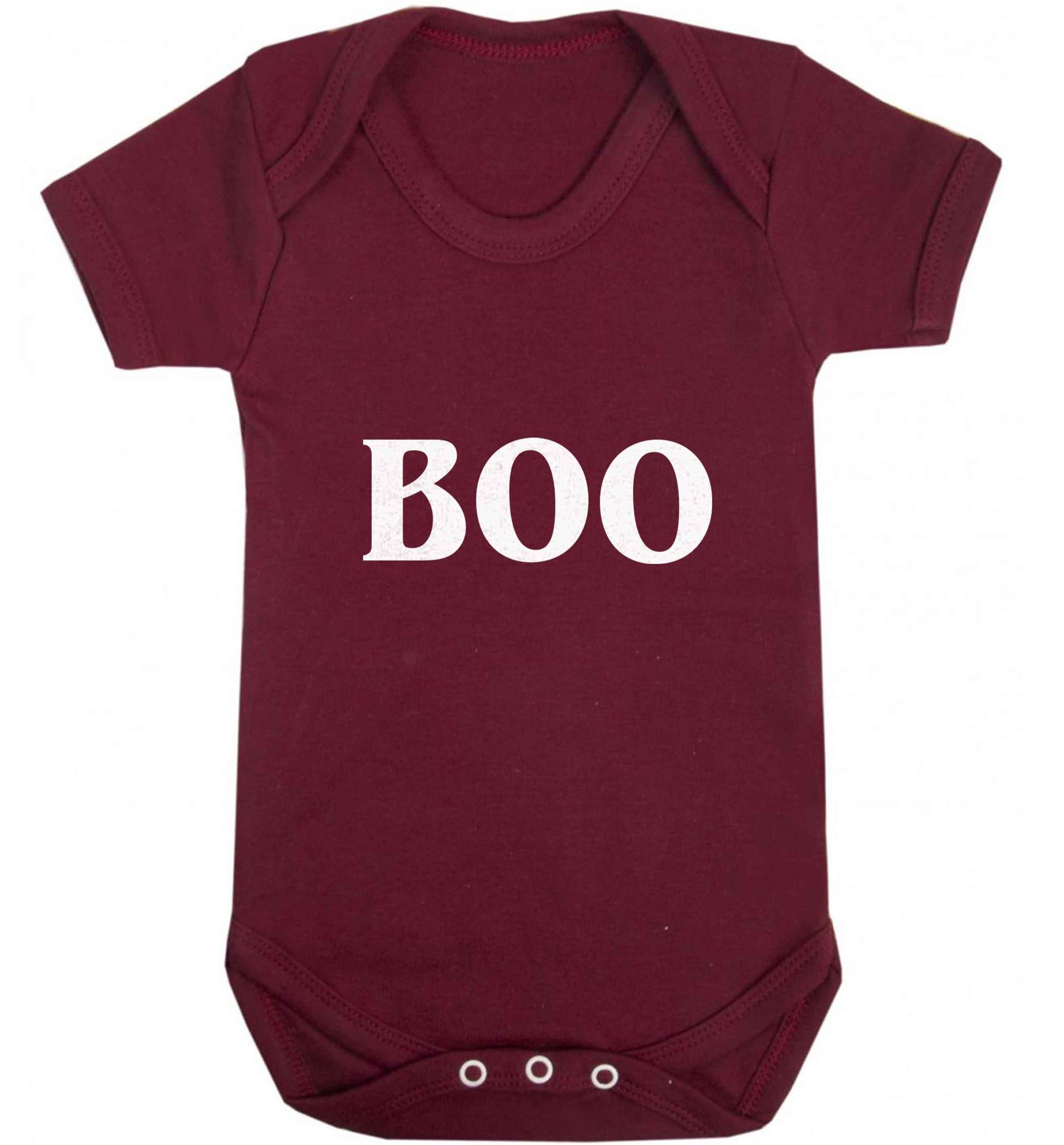 Boo baby vest maroon 18-24 months