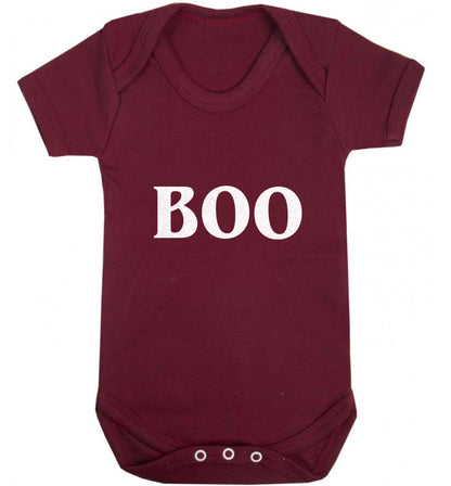 Boo baby vest maroon 18-24 months