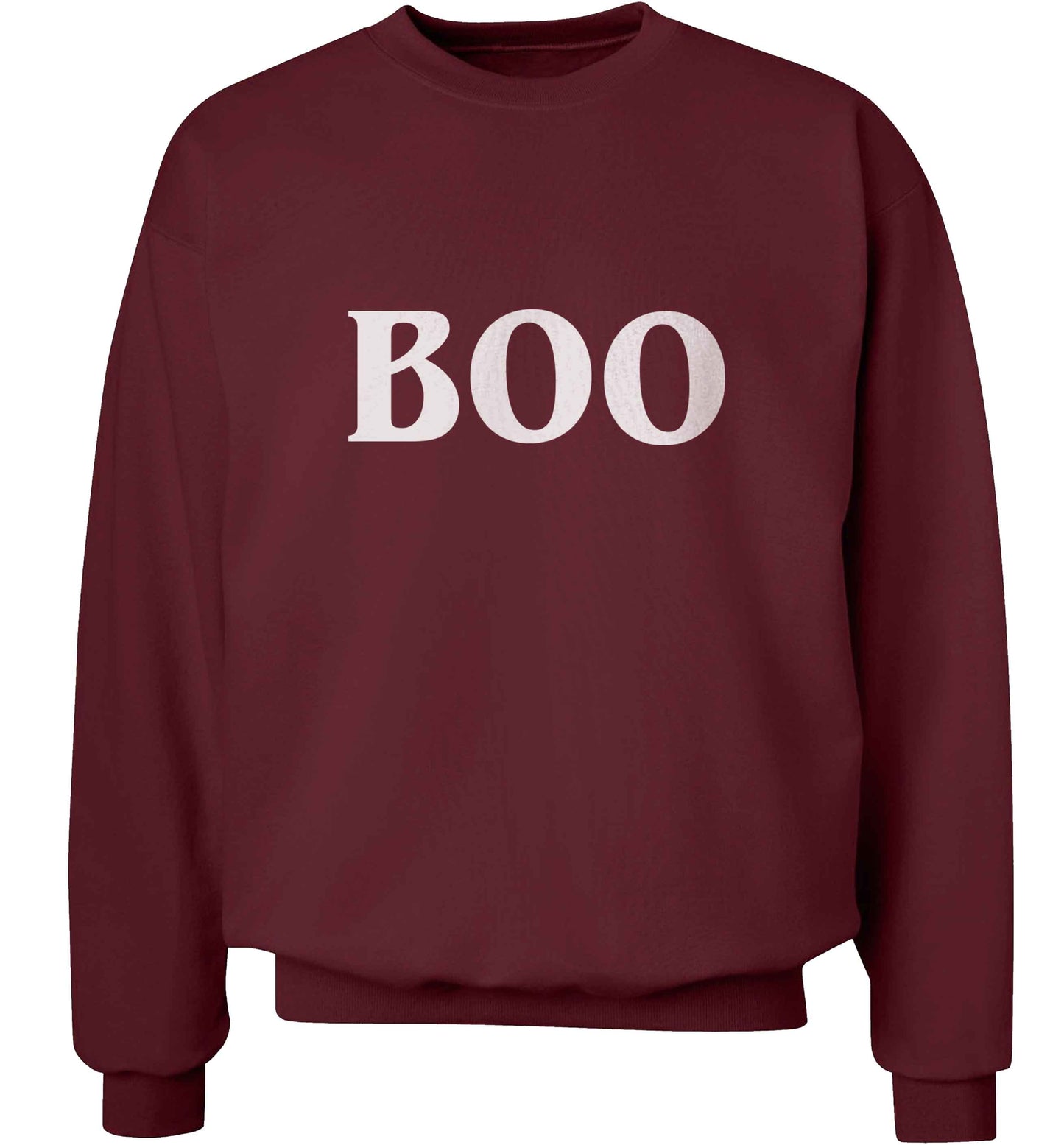 Boo adult's unisex maroon sweater 2XL