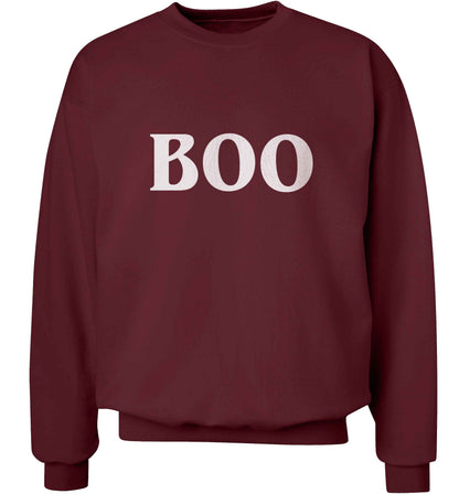 Boo adult's unisex maroon sweater 2XL
