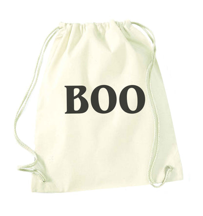 Boo natural drawstring bag