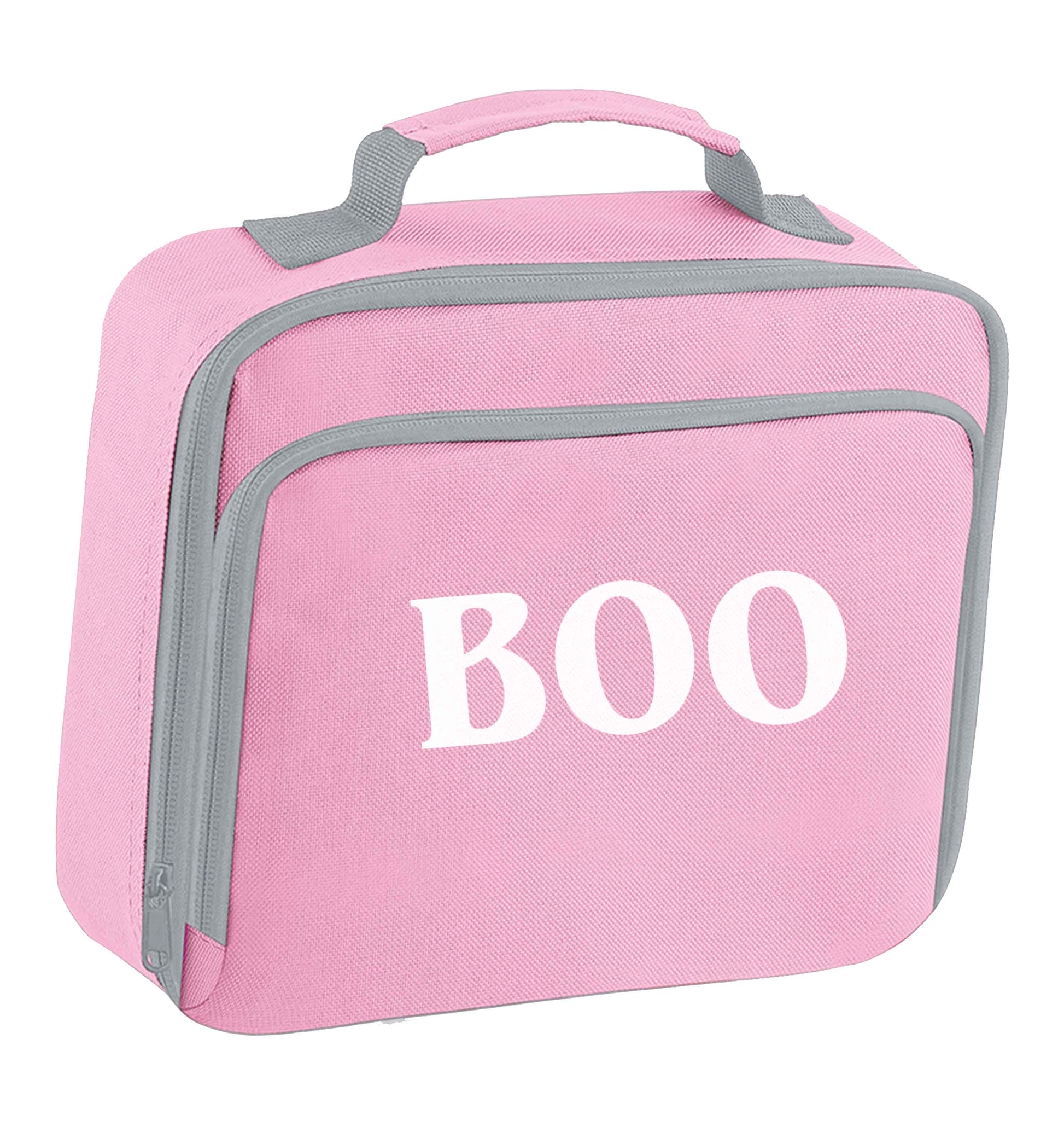 Boo insulated pink lunch bag cooler