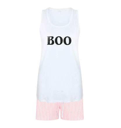 Boo size XL women's pyjama shorts set in pink 