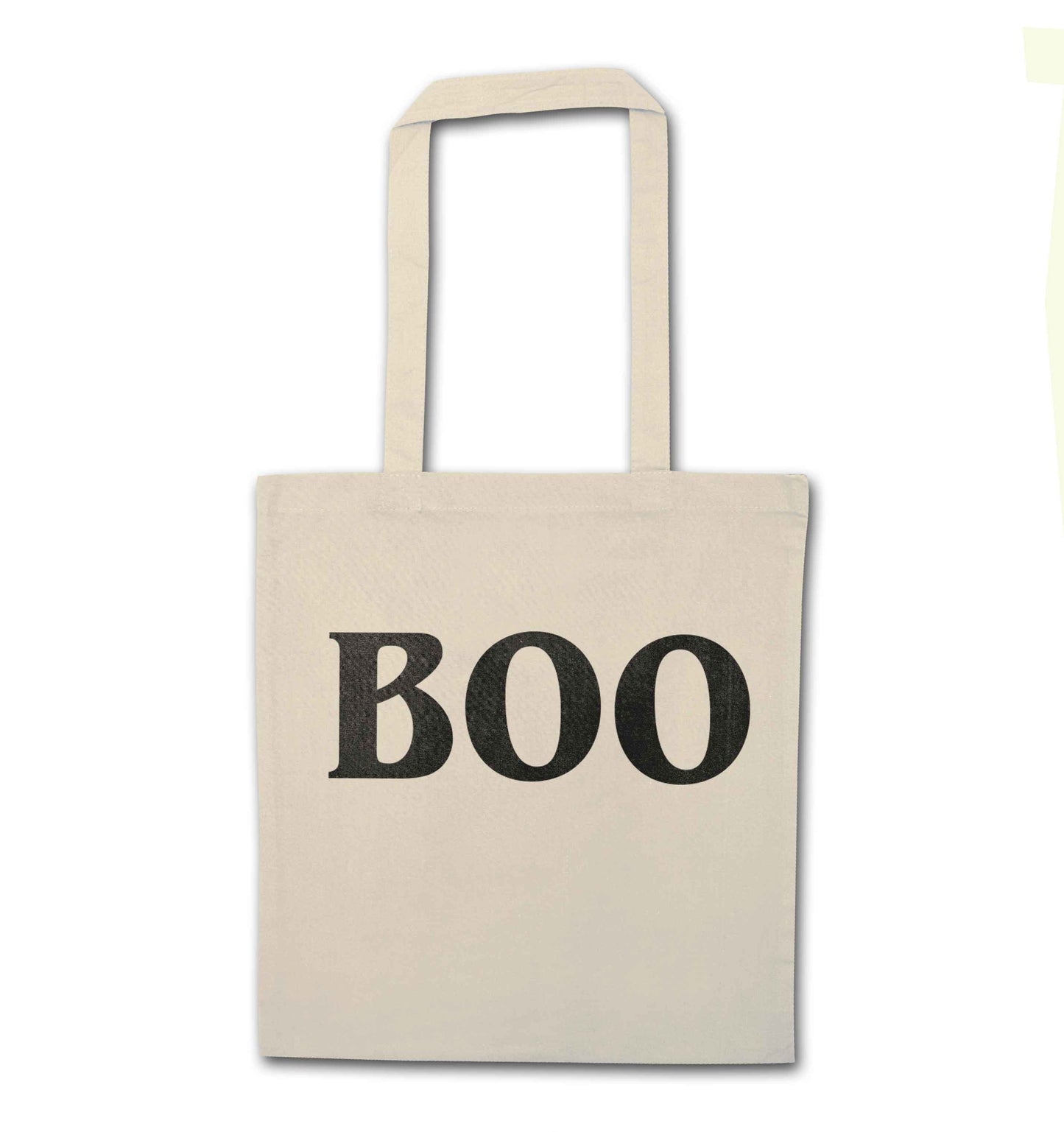 Boo natural tote bag
