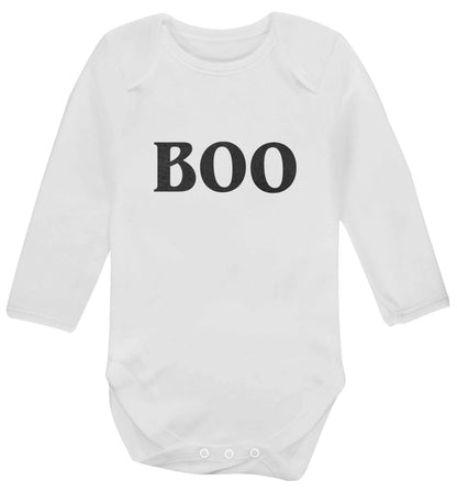 Boo baby vest long sleeved white 6-12 months