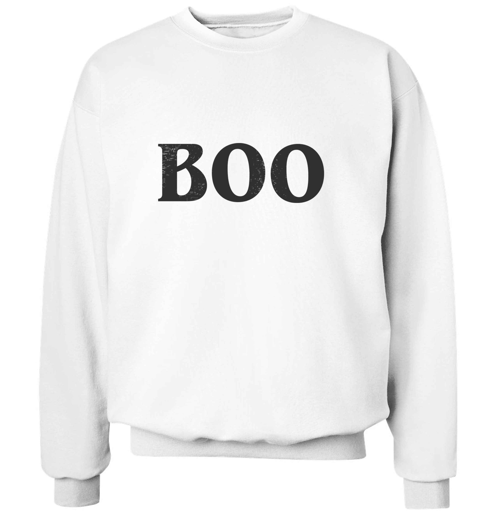 Boo adult's unisex white sweater 2XL