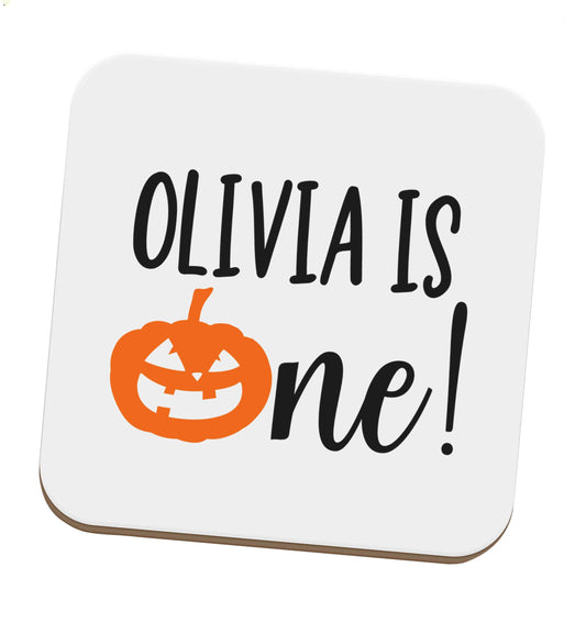 Personalised is turning one set of four coasters