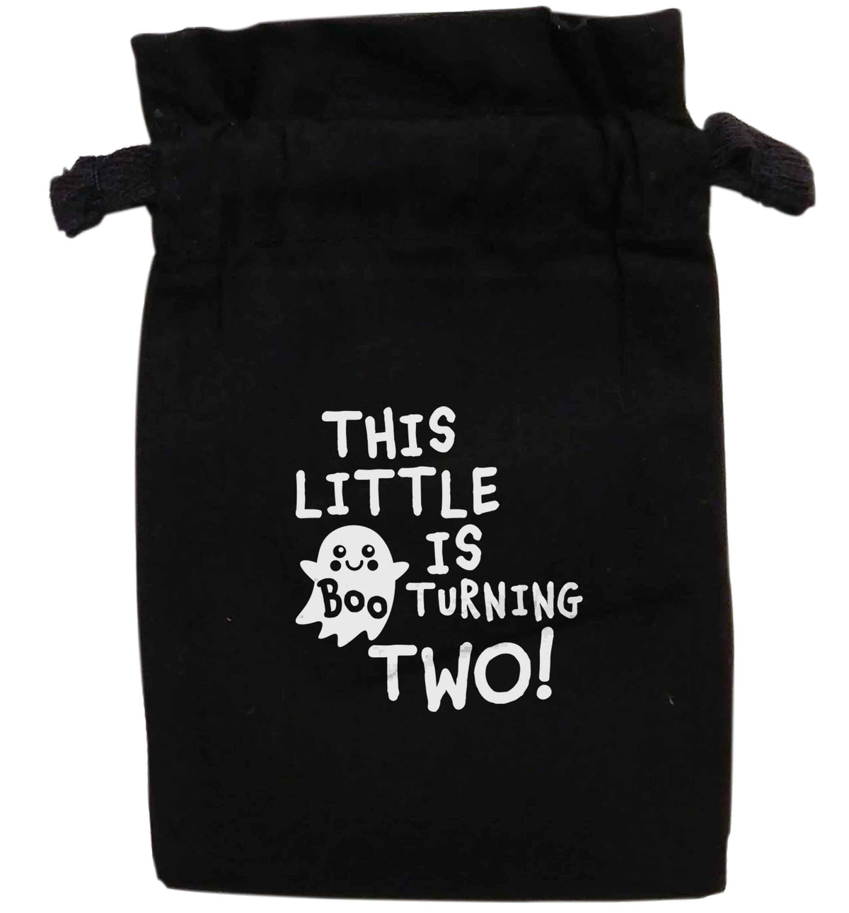 This little boo is turning two | XS - L | Pouch / Drawstring bag / Sack | Organic Cotton | Bulk discounts available!