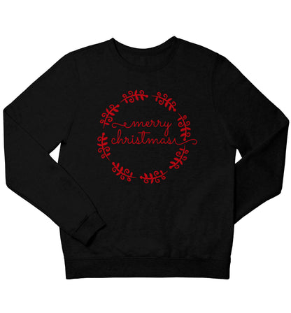 Merry christmas children's black sweater 12-13 Years