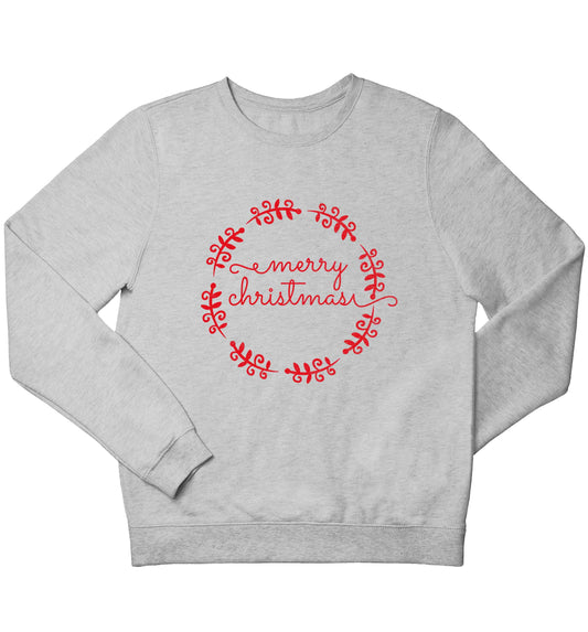 Merry christmas children's grey sweater 12-13 Years
