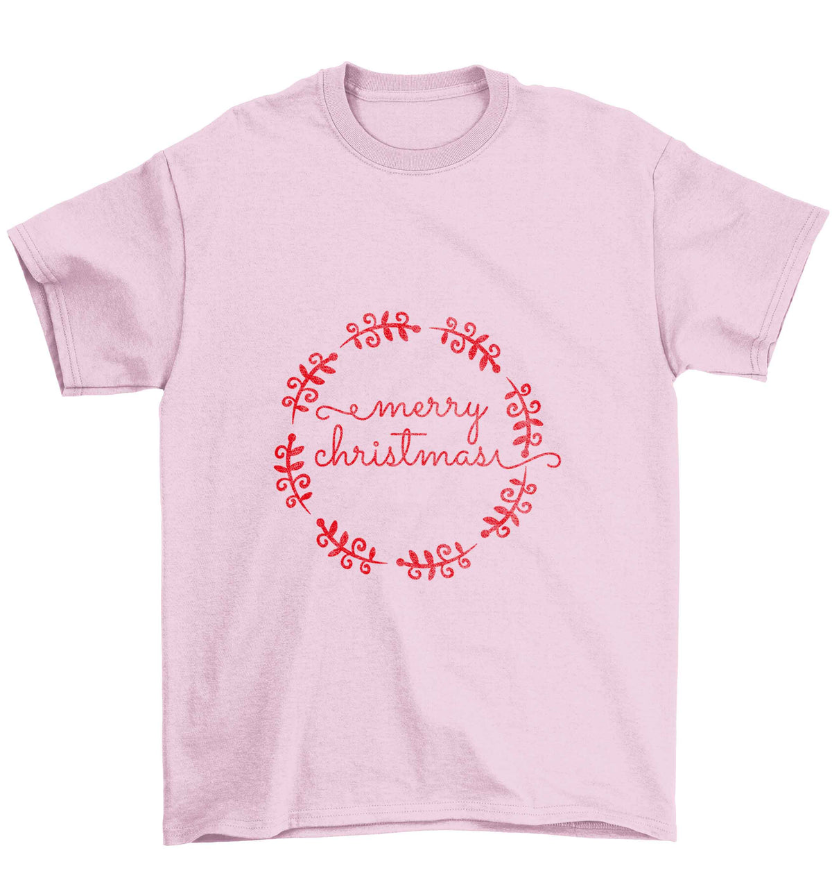 Merry christmas Children's light pink Tshirt 12-13 Years