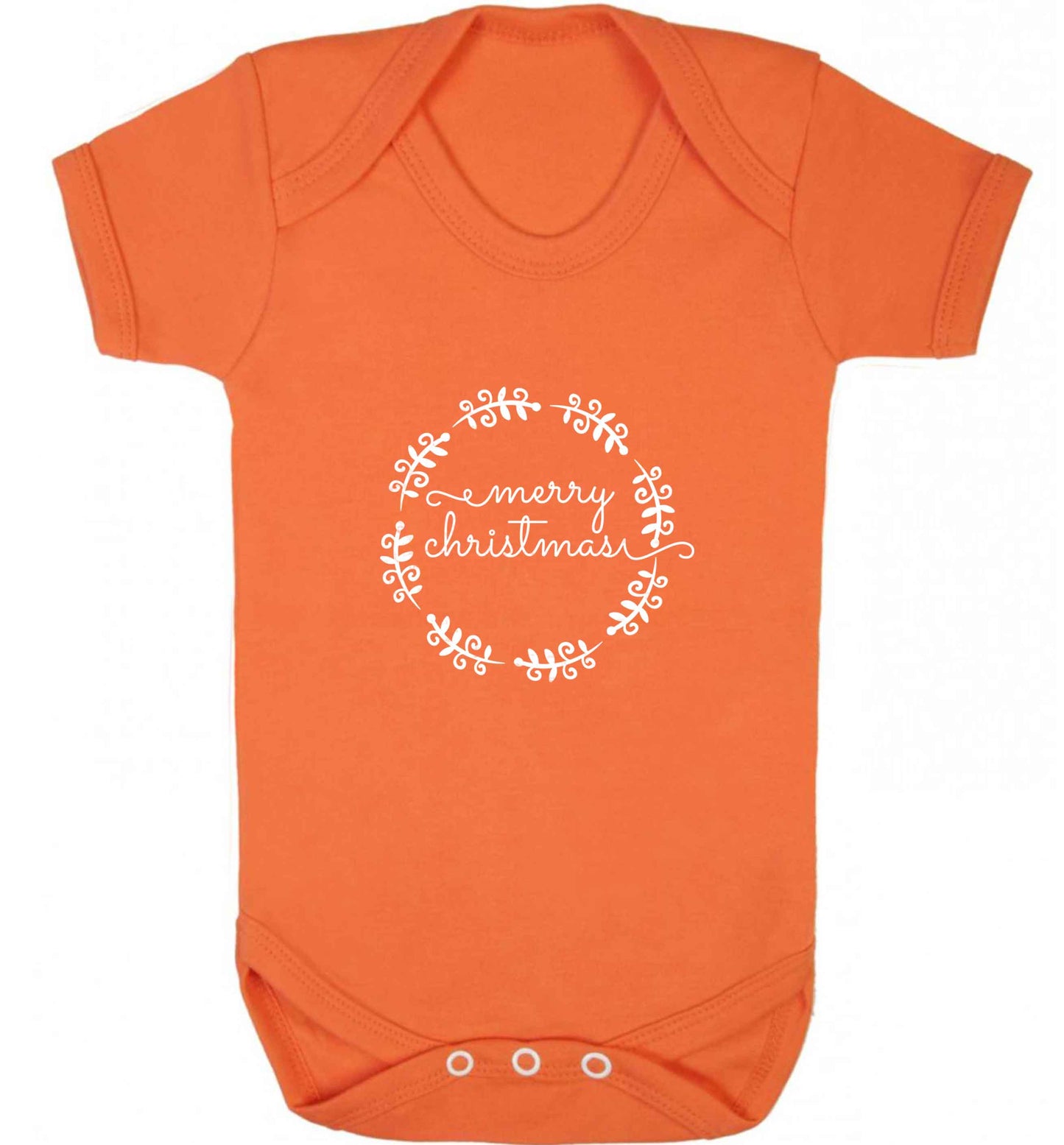 Merry christmas baby vest orange 18-24 months