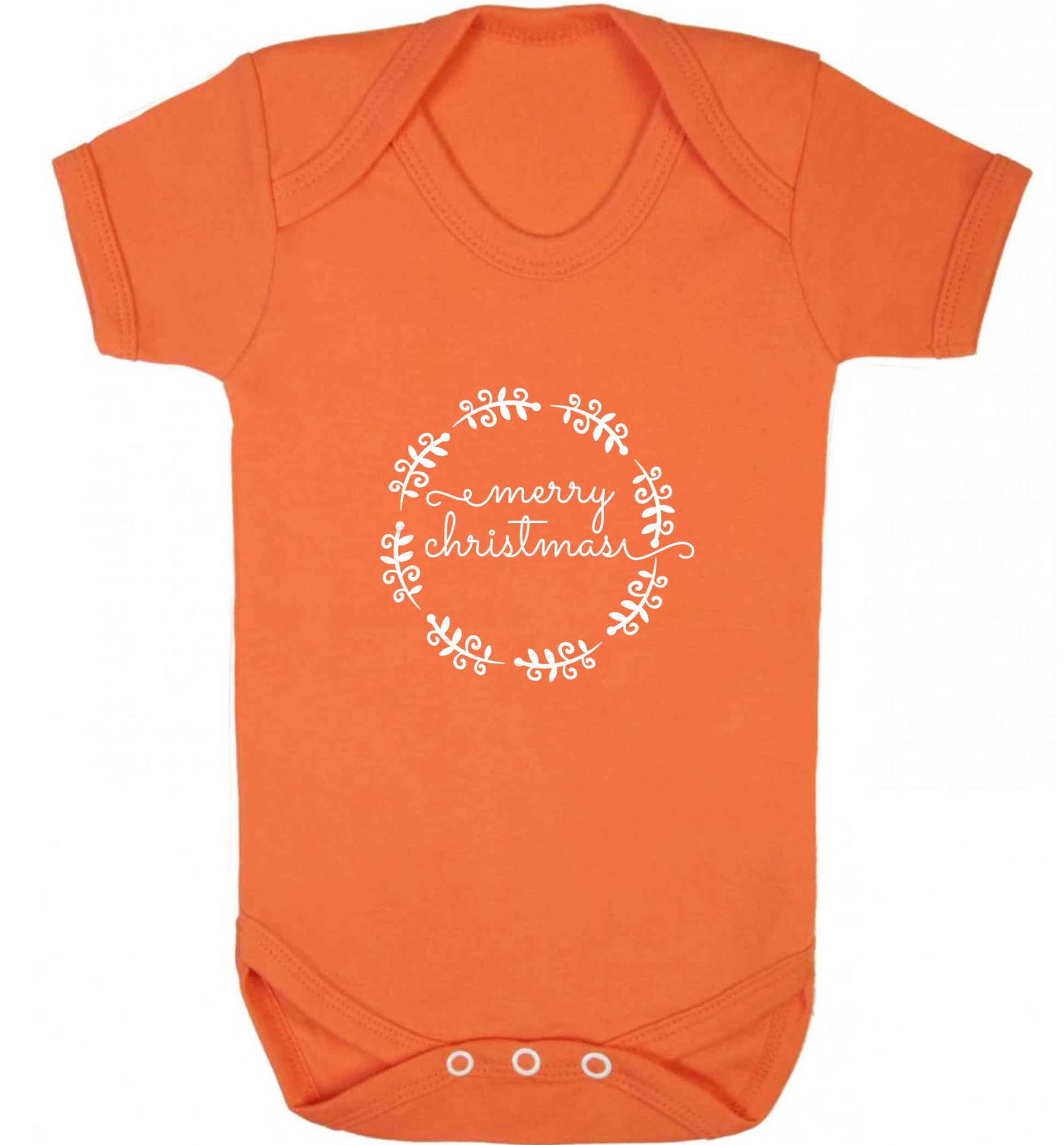 Merry christmas baby vest orange 18-24 months
