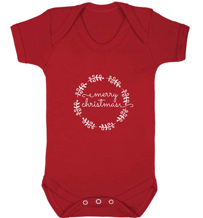 Merry christmas baby vest red 18-24 months