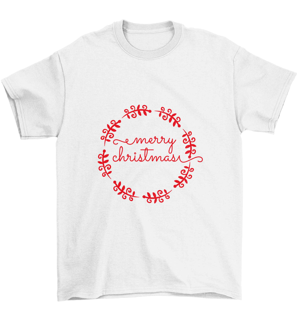 Merry christmas Children's white Tshirt 12-13 Years