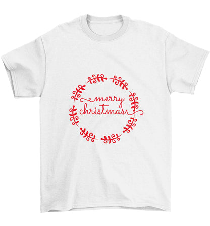 Merry christmas Children's white Tshirt 12-13 Years