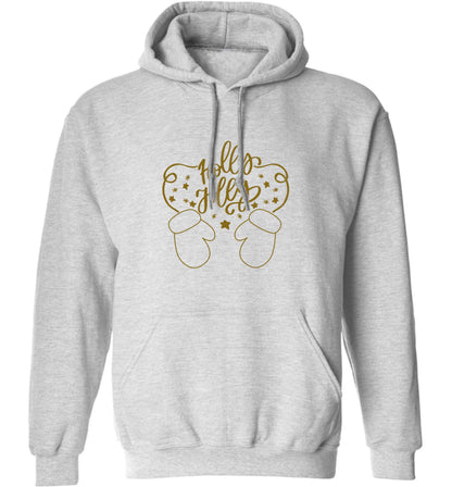 Holly jolly adults unisex grey hoodie 2XL