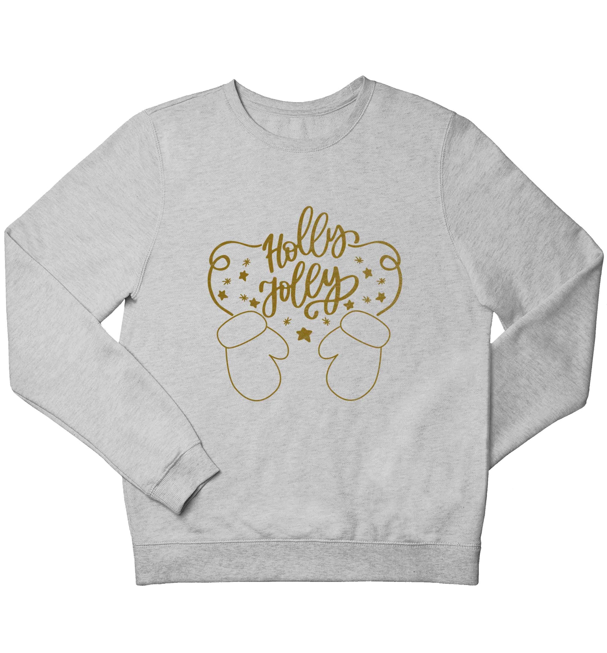 Holly jolly children's grey sweater 12-13 Years