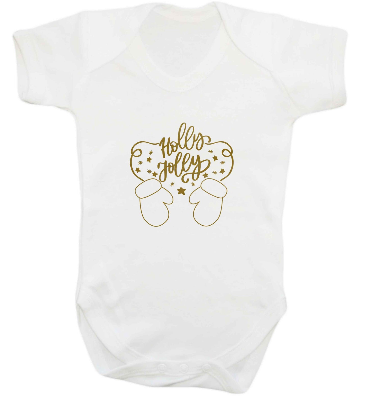 Holly jolly baby vest white 18-24 months