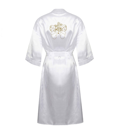 Holly jolly XL/XXL white ladies dressing gown size 16/18