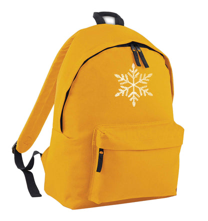 Snowflake mustard adults backpack