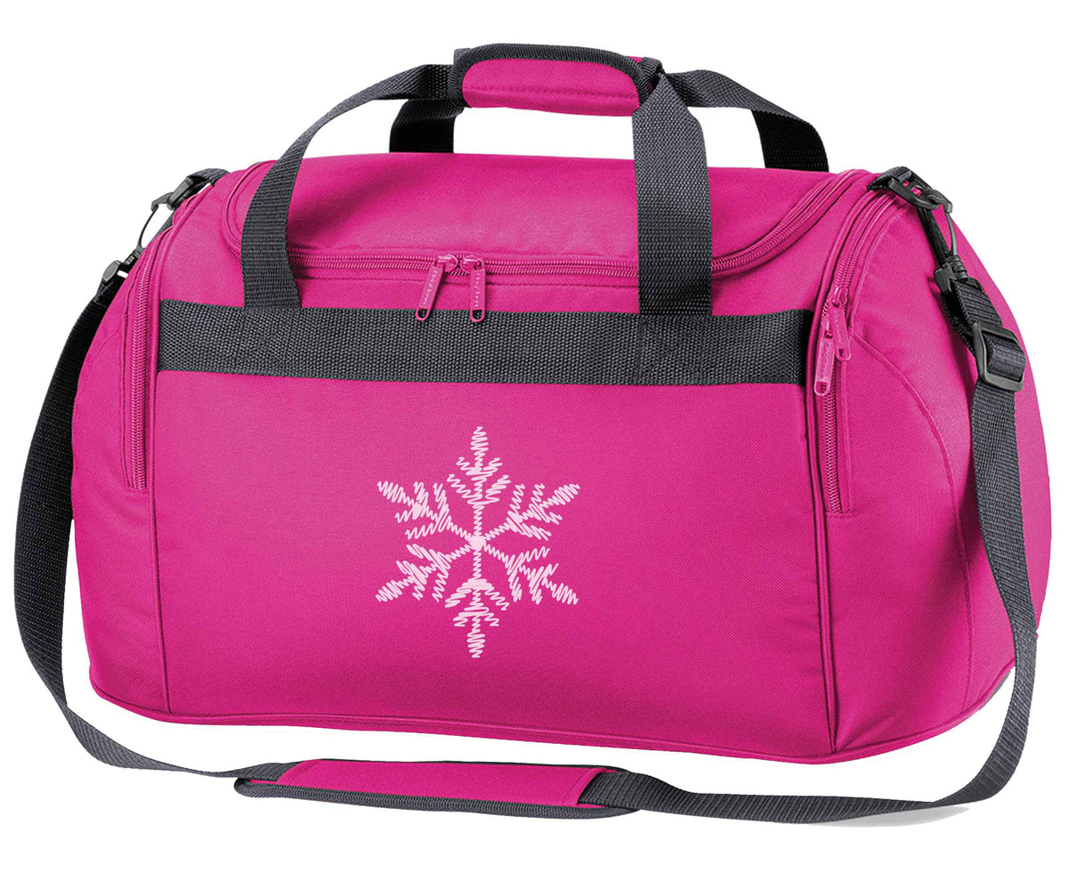 Snowflake pink holdall / duffel bag